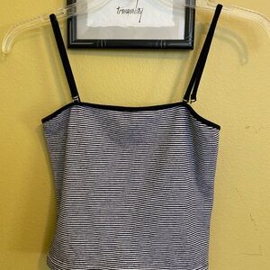 Black and White Striped Tank Top